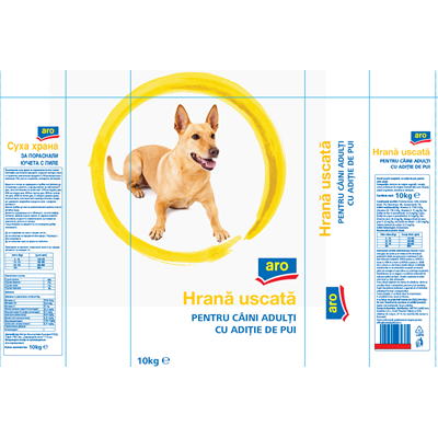 Hrana Uscata cu Aditie de Pui pentru Caini 10 Kg