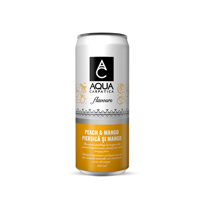 AQUA CARPATICA Apa Flavours Piersica si Mango Doza SGR 0,33 L