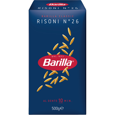 Barilla Risoni Paste Numarul 26 500 g - WALTI