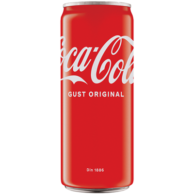 COCA-COLA GUST ORIGINAL Bautura Carbogazoasa Doza SGR  0,33 L
