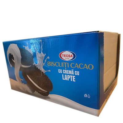 TECSA Biscuiti Cacao cu Crema de Lapte 24 x 90 g - WALTI