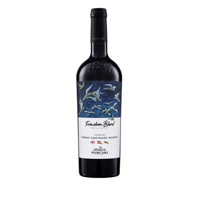 PURCARI FREEDOM BLEND Freedom Blend Saperavi & Rara Neagra & Bastardo Vin Rosu Sec SGR 0,75 L - WALTI