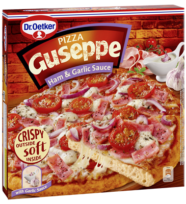 Dr.Oetker GUSEPPE Pizza cu Sunca si Sos de usturoi 440 g
