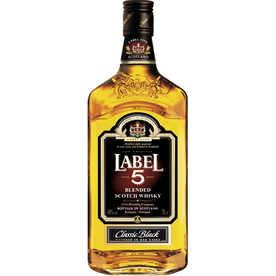 LABEL 5 Scotch Whisky 40% SGR 1 L - WALTI