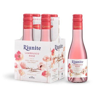 Riunite Lambrusco Rose Demidulce SGR 0,187 L - WALTI