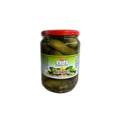 DEFNE Castraveti in Otet Calibrul 6 - 9 cm Borcan 670 g - WALTI
