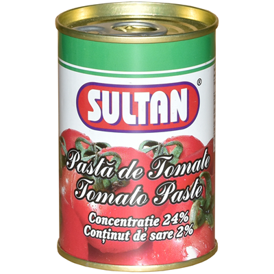 SULTAN Pasta de Tomate Cutie Concentratie 24% 155 g - WALTI