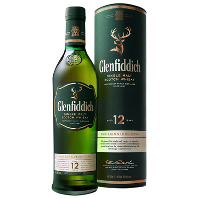 GLENFIDDICH 12YO Whisky 40% SGR 0,7 L - WALTI
