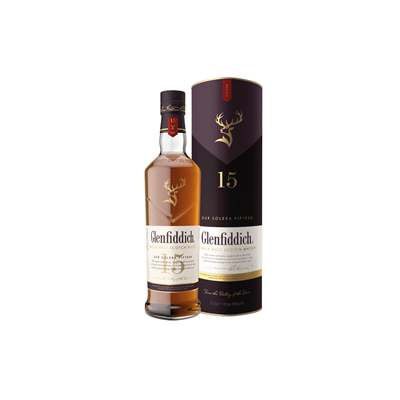 GLENFIDDICH 15YO Whisky 40% SGR 0,7 L - WALTI