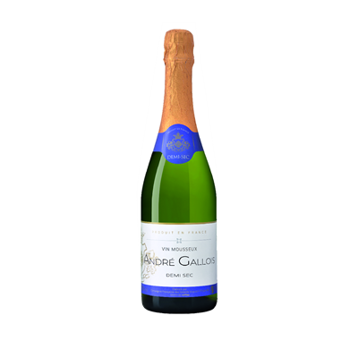 ANDRÉ GALLOIS Vin Spumant Alb Demisec SGR 0,75 L - WALTI