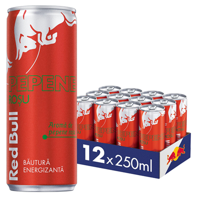 Red Bull Bautura Energizanta cu Aroma de Pepene Rosu SGR 250 ml - WALTI