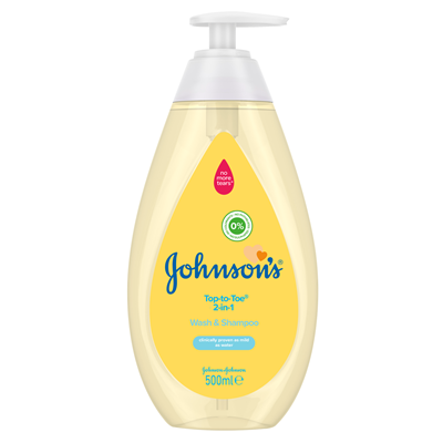 Johnson's 2 în 1 Loțiune de Spălare si Sampon 500 ml