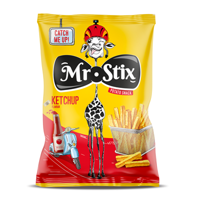 Mr Stix Snacks Ketchup 50 g - WALTI
