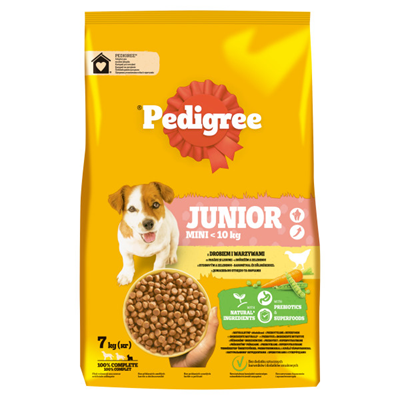 Pedigree Hrana Uscata Caini Juniori S Pasare & Legume 7 Kg