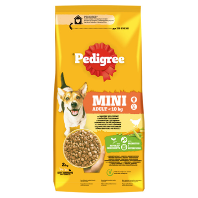 Pedigree Hrana Uscata Caini Adulti Pasare & Legume 2 Kg