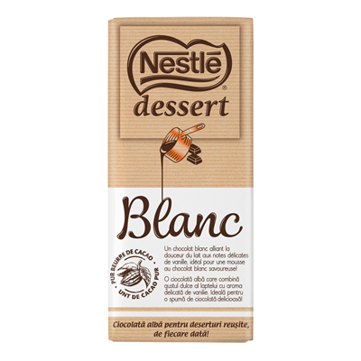 Nestle dessert Ciocolata Alba pentru Deserturi 170 g - WALTI