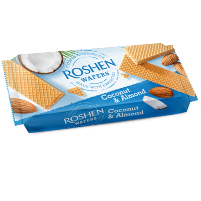 ROSHEN Napolitane Cocos si Migdale 216 g - WALTI