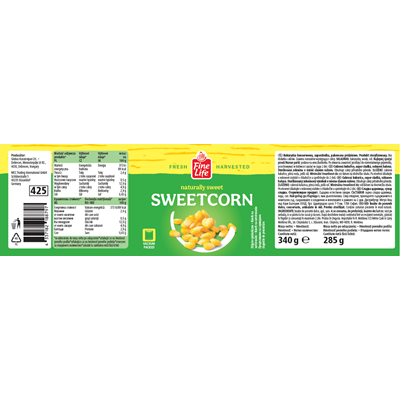 Fine Life Porumb Dulce 340 g