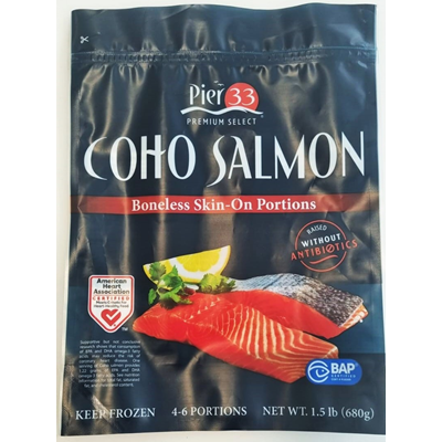 Somon Salbatic Coho Portionat Calibru 110 / 170 680 g ❄