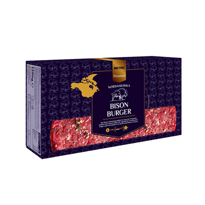 Premium 6 bucati Burger Bizon 1200 g ❄