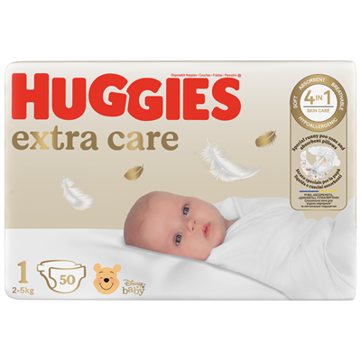 HUGGIES 50 Scutece Extra Care Nr. 1 2-5 Kg