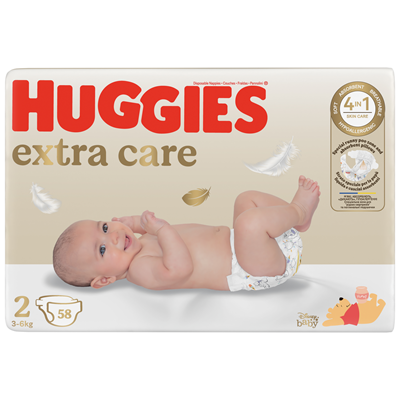 HUGGIES 58 Scutece Extra Care Nr 2 3-6 Kg