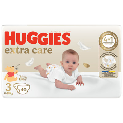 HUGGIES 40 Scutece Extra Care Nr 3 6-10 Kg