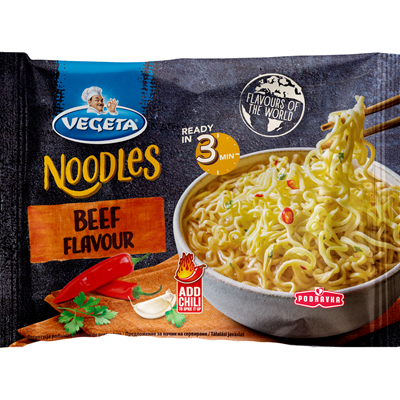 VEGETA Noodles cu Gust de Vita 75 g - WALTI
