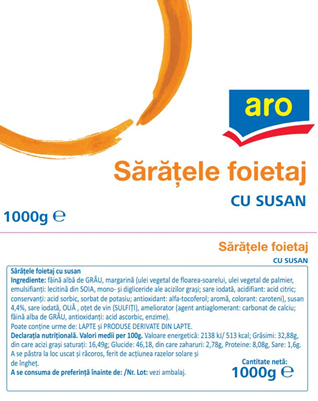 Saratele Foietaj Susan 1 Kg