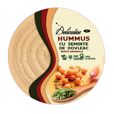 Delicatese Humus cu Seminte de Dovleac 200 g - WALTI