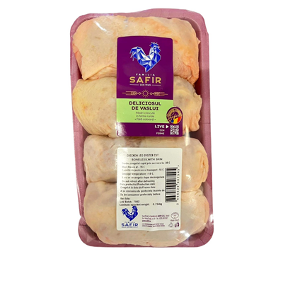 FAMILIA SAFIR DELICIOSUL DE VASLUI Pulpe Pui Dezosate cu Piele Tavita 1 kg❄