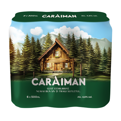 CARAIMAN Bere Blonda Doza SGR 6 x 0,5 L - WALTI