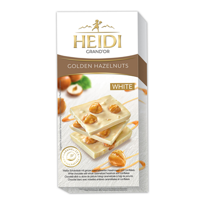HEIDI Grand'Or Ciocolata Alba & Alune 80 g