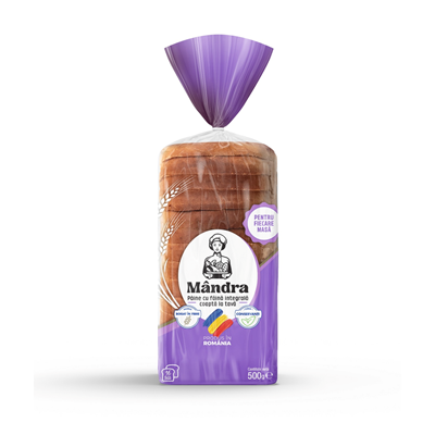 Mandra Paine Integrala Feliata 500 g