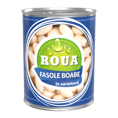 ROUA Fasole Alba Boabe in Saramura 400 g