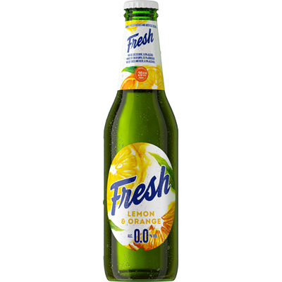 Fresh Bere 0% Alcool Lamaie & Portocala SGR 0,33 L