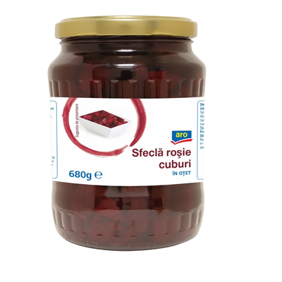 Sfecla Rosie Cuburi 680 g