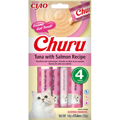 Churu 4 Recompense Pisici Ton & Somon 56 g