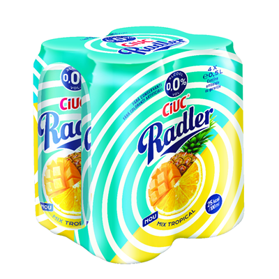 CIUC Radler Mix Tropical Bere Doza 0,0% SGR 4 x 0,5 L