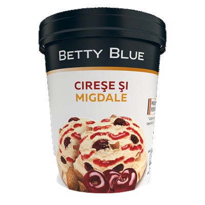 BETTY BLUE Inghetata Vanilie / Cirese / Migdale 482 g