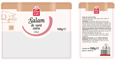 Fine Life Salam de Vara Extra Feliat 100 g