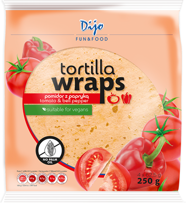 Dijo Wraps cu Rosii si Paprika 250 g