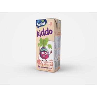 SANTAL Kiddo Bautura Racoritoare Necarbogazoasa Piersica Mar Sfecla 0,2 L