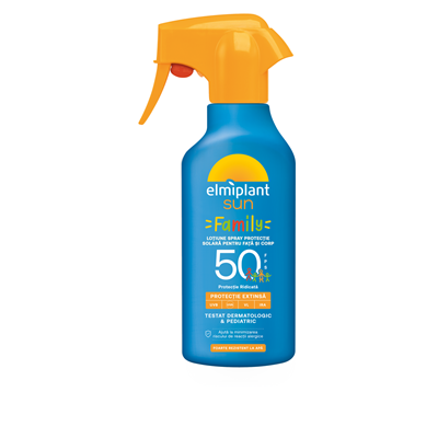 elmiplant sun Lotiune Spray Protectie Solara Family SPF50 270 ml - WALTI