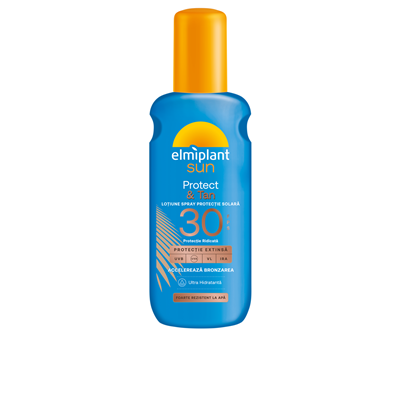 elmiplant sun Lotiune Spray Protectie Solara Tan & Protect SPF30 150 ml