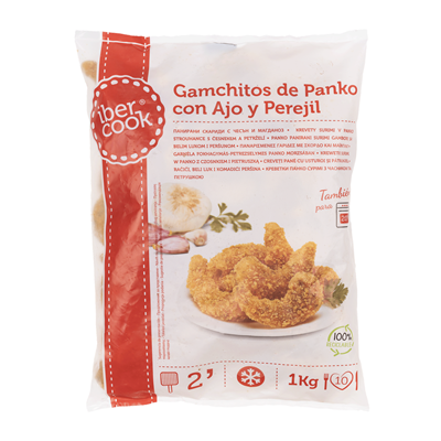 ibercook Creveti in Pesmet Panko cu Usturoi si Patrunjel 1 Kg ❄