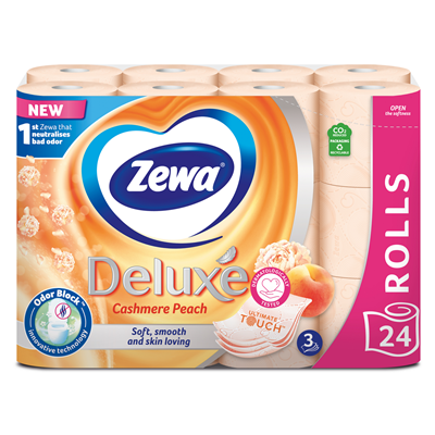 Zewa Deluxe Hartie Igienica Piersica 3 Straturi 24 bucati