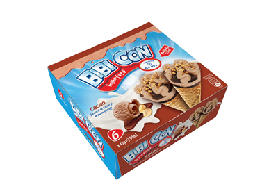 ICE DYP Bibi Con Inghetata Cacao 6 x 45 g