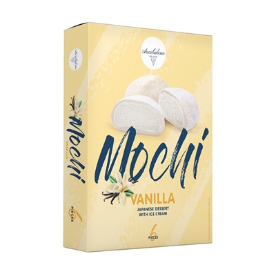 Arcobaleno Mochi Umplut cu Inghetata Vanilie 210 g