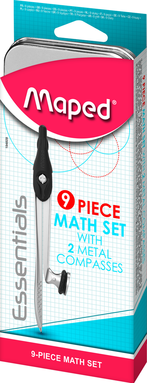Maped Trusa Geometrie cu 9 Piese